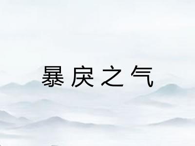 暴戾之气