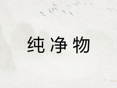 纯净物