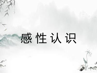 感性认识