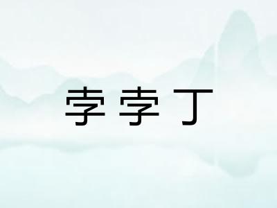 孛孛丁