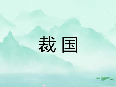 裁国