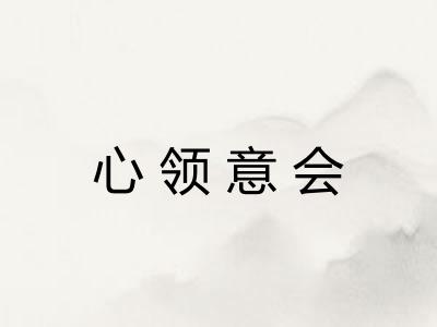 心领意会