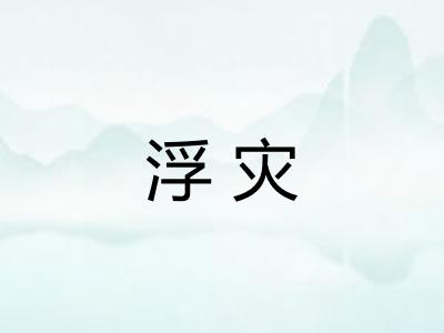 浮灾
