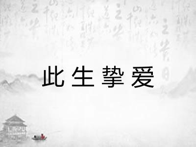 此生挚爱