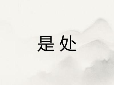 是处