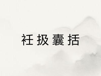 衽扱囊括