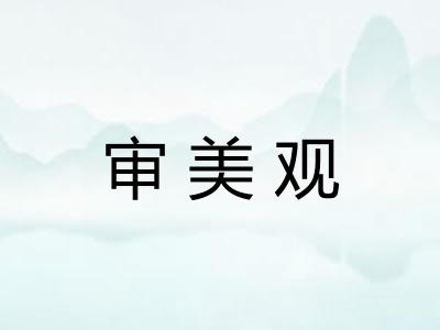 审美观