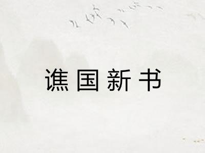 谯国新书