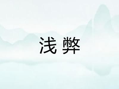 浅弊