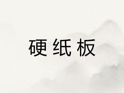 硬纸板