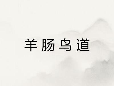 羊肠鸟道