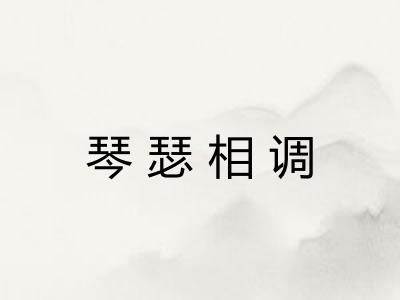 琴瑟相调