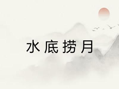 水底捞月