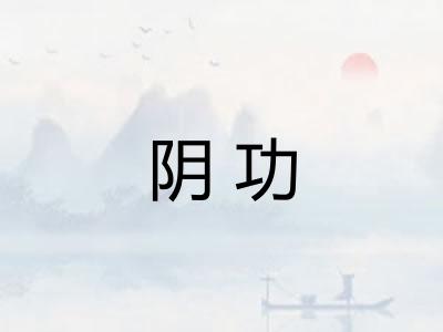 阴功