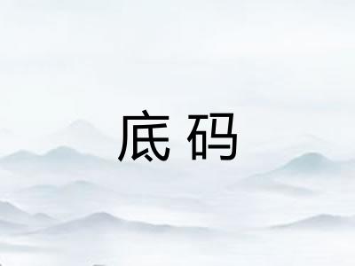 底码