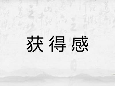 获得感