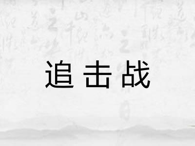 追击战
