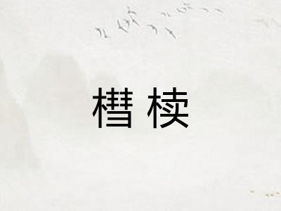 槥椟
