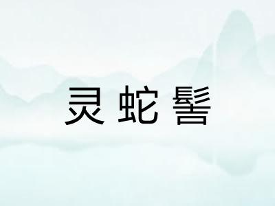 灵蛇髻