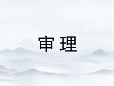 审理