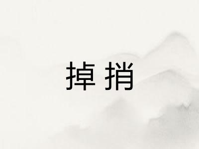 掉捎