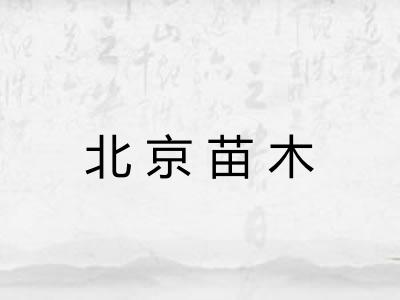 北京苗木