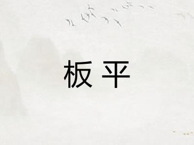 板平