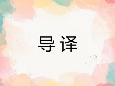 导译
