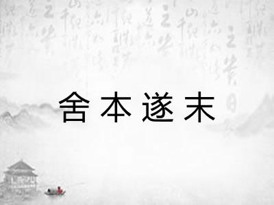 舍本遂末