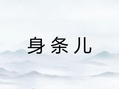 身条儿