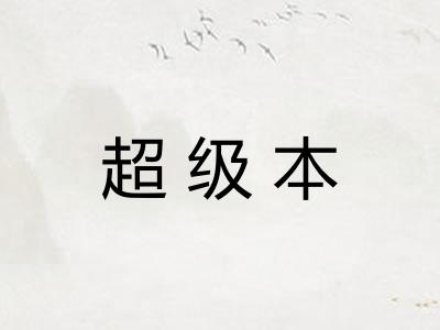 超级本
