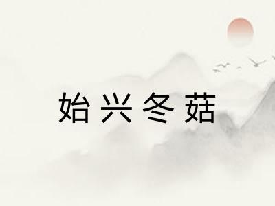 始兴冬菇