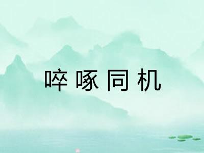 啐啄同机