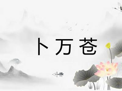 卜万苍