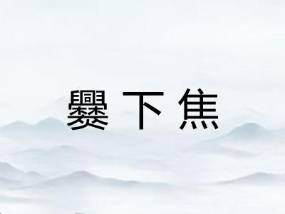 爨下焦