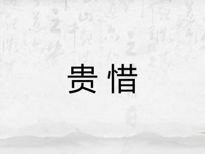 贵惜
