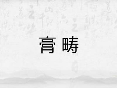 膏畴