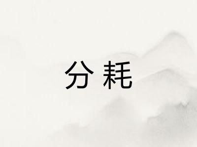 分耗