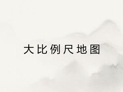 大比例尺地图