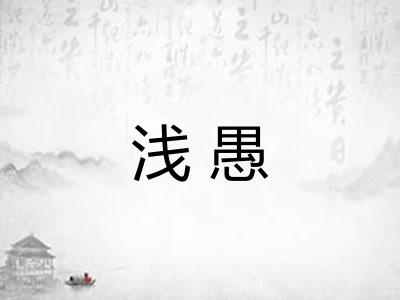 浅愚
