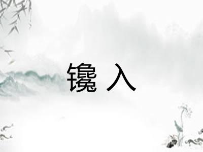 镵入