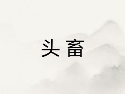 头畜