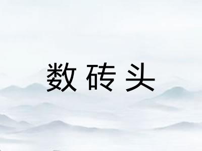 数砖头