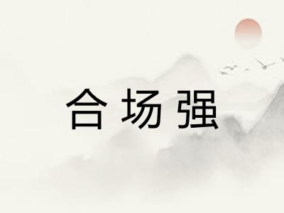 合场强