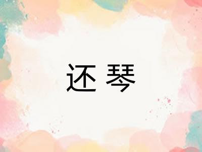 还琴