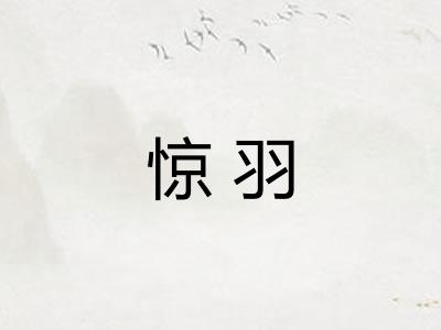 惊羽