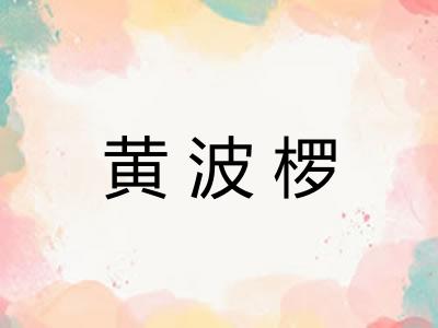 黄波椤