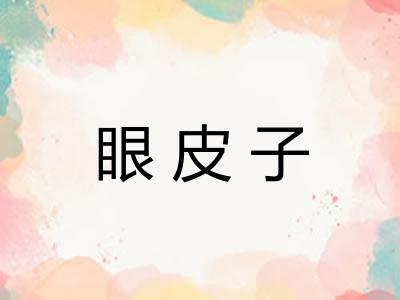 眼皮子
