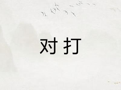 对打