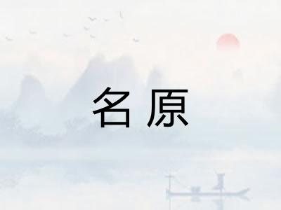 名原